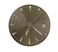 HRTUFN WCC00816 Reloj de 28,5 mm con Esfera Sencilla y manecillas Luminosas Verdes. Accesorios modificados for el Movimiento NH35 4R36 7S(Grey and 1230hands)