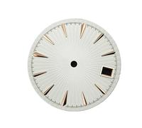 HRTUFN WCC00816 Reloj de 29 mm con Esfera NH35 y Calendario, Fecha Accesorios for Reloj cóctel for Mujer, Movimiento NH36(Rose White)