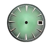 HRTUFN WCC00816 Reloj de 29 mm con Esfera NH35 y Calendario, Fecha Accesorios for Reloj cóctel for Mujer, Movimiento NH36(Silver Green)