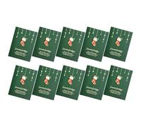 Hrtyvhin 10 tarjetas de felicitación navideñas para familiares, amigos, niños, tarjetas de felicitación navideñas con sobre y de carta para juego de tarjetas navideñas
