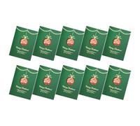 Hrtyvhin 10 tarjetas de felicitación navideñas para familiares, amigos, niños, tarjetas de felicitación navideñas con sobre y de carta para juego de tarjetas navideñas