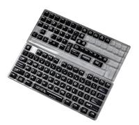 Hrtyvhin 122 teclas de calor bajo temas chevalier negro sublimados retroiluminado tapas clave para interruptores de teclado mecánicos para teclados de juegos