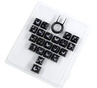 Hrtyvhin 21Key OEM teclas de alta transparencia con diseño de mariposa para un excelente efecto de retroiluminación en condiciones de poca luz. Botón retroiluminado