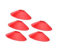 Hrtyvhin 5 unidades de marcas redondas de entrenamiento de discos de entrenamiento con textura de polietileno, conos deportivos para entrenamiento atlético, deportes y ejercicios de grupo, fútbol