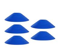 Hrtyvhin 5 unidades de marcas redondas de entrenamiento de discos de entrenamiento con textura de polietileno, conos deportivos para entrenamiento atlético, deportes y ejercicios de grupo, fútbol