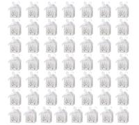 Hrtyvhin 50 cajas de caramelos de papel fáciles de montar para la escuela y evento comunitario chocolates caramelos sagrados suministros de fiesta de Navidad