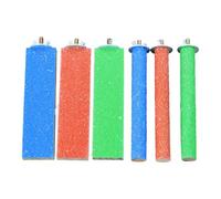 Hrtyvhin 6 perchas de madera para pájaros, soporte para loros, garras, lazos, palos, jaulas de pájaros, accesorios para cortar garras y jugar, soporte para pájaros
