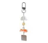 Hrtyvhin Accesorio con cuentas de pesca de colores para decoración del hogar, amuleto de resina multiusos, diseños portátiles, llavero de pesca de colores hecho a mano