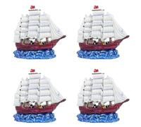 Hrtyvhin acuarios, naufragios, barco artificial, cría, veleros, decoración, acuario, accesorios de paisaje, pantallas estéticas, barco de acuario de resina