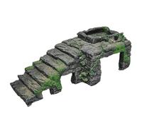 Hrtyvhin Acuarios Refugio de Resina Cueva Decoración de Paisaje Terrarios Plataforma para Tomar Escondites de Reptiles Hábitats de Cuevas Adorno Decoración de Acuarios