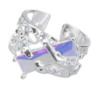 Hrtyvhin Anillos abiertos con diseño inspirado en Laval y joyas para los dedos con piedras preciosas para mujeres vanguardistas Diseño Laval