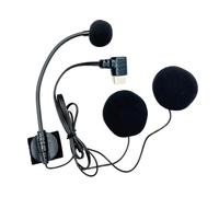 Hrtyvhin Auriculares avanzados de comunicación de casco, micrófono para casco integral, USB tipo C reducción de ruido, casco de bicicleta