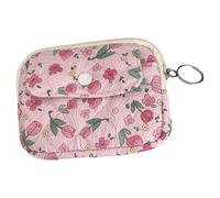 Hrtyvhin Bolsa de Almacenamiento Floral para Monedas, Monedero de Maquillaje, Tarjeta, Billetera de Dibujos Animados, Cambio de lápiz Labial para niña, Almacenamiento pequeño