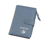 Hrtyvhin Bolsas compactas para pasaportes, Billetera de PU para Mayor Comodidad con múltiples Ranuras para viajeros de Negocios y de Placer, Almacenamiento de Efectivo