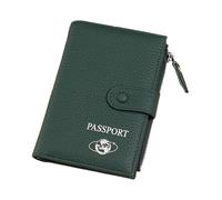Hrtyvhin Bolsas compactas para pasaportes, Billetera de PU para Mayor Comodidad con múltiples Ranuras para viajeros de Negocios y de Placer, Almacenamiento de Efectivo