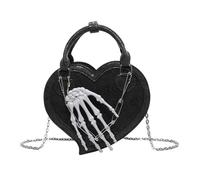 Hrtyvhin Bolso bandolera de de PU, bolso retro, mensajeros en forma de corazón para todos los días, bolso cruzado encantador para mujer, bolso con forma de corazón