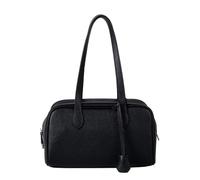 Hrtyvhin Bolso bandolera de poliuretano, elegante bolso de noche, bolso de lujo para el ocio y trajes de graduación, bolso de trabajo para mujer, Negro