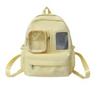 Hrtyvhin Bonita mochila para escuela, anime, cosplay, bolsa de día transparente con pantalla pin, mochila para niñas, Itabag estética, con inserción, bolso Itabag, amarillo