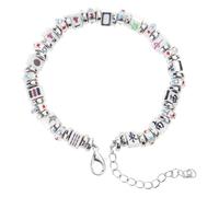 Hrtyvhin Brazalete esmaltado elástico Delicado Pulsera de Mujer de Buena Suerte con Detalle clásico de Mahjong para Uso Diario Pulsera Lucky Mahjong