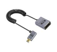 Hrtyvhin Cable de cámara enrollado versión 2.1, adaptado a la transmisión estándar de 8 K60Hz-48 Gbps, soporta estructura coaxial dinámica, cable de cámara flexible