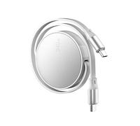 Hrtyvhin Cable retráctil tipo C de carga rápida 480 Mbps Longitud del cable de transferencia de datos ajustable PD240W Diseño de carga rápida Cable tipo C para portátiles