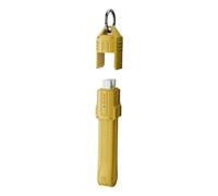 Hrtyvhin Cable tipo C a tipo C, cable de alimentación, 80 Gbps, sincronización de datos, diseño único de llavero, tapa protectora a prueba de polvo, carga de 240 W, cable de datos corto multifuncional
