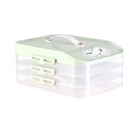 Hrtyvhin Caja de Almacenamiento para congelador Multicapa fácil de Limpiar, Mantenimiento de frescura con Temporizador para Uso doméstico y Dormitorio, conservación de Alimentos para hogar