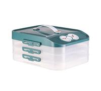 Hrtyvhin Caja de Almacenamiento para congelador Multicapa fácil de Limpiar, Mantenimiento de frescura con Temporizador para Uso doméstico y Dormitorio, conservación de Alimentos para hogar
