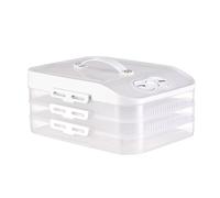 Hrtyvhin Caja de Almacenamiento para congelador Multicapa fácil de Limpiar, Mantenimiento de frescura con Temporizador para Uso doméstico y Dormitorio, conservación de Alimentos para hogar