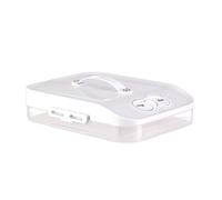 Hrtyvhin Caja de Almacenamiento para congelador Multicapa fácil de Limpiar, Mantenimiento de frescura con Temporizador para Uso doméstico y Dormitorio, conservación de Alimentos para hogar