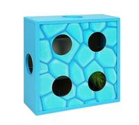 Hrtyvhin Caja de enriquecimiento para Gatos giratoria automática Inteligente, Juego Interactivo, Estructura Resistente a Masticar, Juguete Interactivo para Gatos con Campanas