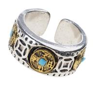 Hrtyvhin Cinco anillos de dinero para abrir, simbolismo cultural giratorio, antimiedos, inquietud, accesorios de joyería, anillos giratorios