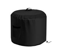 Hrtyvhin Cómoda Cubierta elástica para bañera de con cordón, Color Negro, 420D, fácil instalación, extracción, Protectores de baño de Plegables