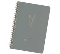 Hrtyvhin Cuaderno de encuadernación de doble bobina, 120 páginas, rayado de 100 g/m² para escribir, cuaderno de notas con rayas universitarias, diario para mujeres y hombres, diario de forrado