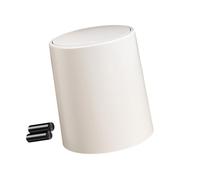 Hrtyvhin Cubo de almacenamiento para baño, cubo de basura estrecho, ahorro de espacio, tipo de presión impermeable para cocina, inodoro, prensa, cubo de basura