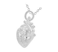 Hrtyvhin de Tarro de Estructura de corazón Inoxidable con Compartimento Secreto para escombros Cenotafio Joyería Cadena modificable Artefacto Permanente Pet Jar Rustless