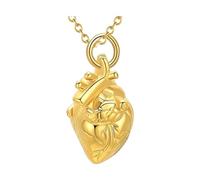 Hrtyvhin de Tarro de Estructura de corazón Inoxidable con Compartimento Secreto para escombros Cenotafio Joyería Cadena modificable Artefacto Permanente Pet Jar Rustless