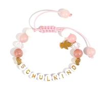 Hrtyvhin Elegante pulsera con dijes de cuentas y detalle de letras, PULSERAS ajustables de acrílico para accesorios casuales diarios, cadena de mano de amistad