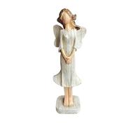 Hrtyvhin Estatua de ángel guardián, Figuras de ángel curativo, Adorno de para Acción de Gracias, Navidad, decoración del hogar, Regalo conmemorativo, Estatua de Resina, estatuilla con alas de Resina