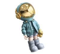 Hrtyvhin Estatua de Astronauta, Astronauta Artesanal de Resina con de Estrella, Adorno para Estante de Libros, Accesorios de decoración de, Estatua de Astronauta