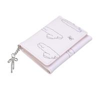 Hrtyvhin Estilo coreano, cartera de lazos para mujeres y profesionales, ligero y fácil de llevar, carteras cortas, titular de la tarjeta, monedero, monedero de PU, a, Belleza masiva