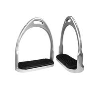 Hrtyvhin Estribos curvos para Montar a Caballo, Seguridad Profesional para sillas de Montar, Pedal Antideslizante, ecuestres, 2 uds