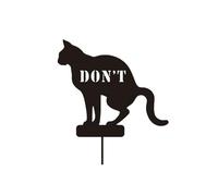 Hrtyvhin Jardín Don ' t Dog Pooping Stake Yard Art Estatua de Metal Animales Decoraciones Aire Libre Patios Adornos para césped Decoraciones de Hierro para Patio Trasero