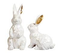 Hrtyvhin Juego de figuritas de Animales con Acabado, Ideal para decoración temática y decoración del hogar Durante Todo año, Elegantes estatuas de conies