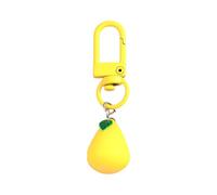 Hrtyvhin Llavero caprichoso con diseño de frutas, colgante decorativo para mochilas, equipaje, llaves, accesorio de moda, regalo, llavero, accesorios de aleación acrílica, Pear, Talla única