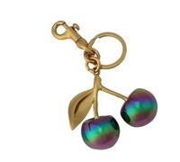Hrtyvhin Llavero colgante con adorno de bolso de cerezas con innovadoras propiedades de cambio de color para los amantes de moderna Llavero con cerezas que cambia de color