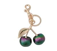 Hrtyvhin Llavero colgante con adorno de bolso de cerezas con innovadoras propiedades de cambio de color para los amantes de moderna Llavero con cerezas que cambia de color