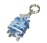 Hrtyvhin Llavero con bolsa de sangre con lazo, accesorio para llave único, joyería con estilo, textura acrílica para uso diario y de fiesta, llavero acrílico de