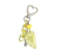 Hrtyvhin Llavero con cuentas hecho a mano, colgante de bolso, decoración con, colgante de corazón, regalo colorido para mujeres y hombres, regalo de joyería con cuentas