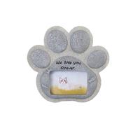 Hrtyvhin Marco de Fotos Conmemorativo de Mascotas de Resina con Recuerdos de Diseño de Temas de Animales Tomestone Decoraciones de Patio Trasero para Recuerdos Recuerdos de Pérdidas de Resina